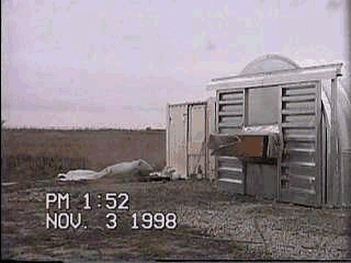 1/4-scale explosion with Jet A