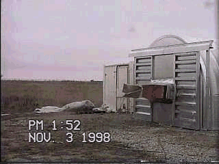 1/4-scale explosion with Jet A