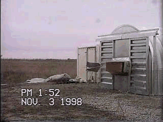 1/4-scale explosion with Jet A