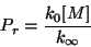 \begin{displaymath}P_r = \frac{k_0[M]}{k_\infty} \end{displaymath}