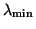 $\lambda_{\rm min}$